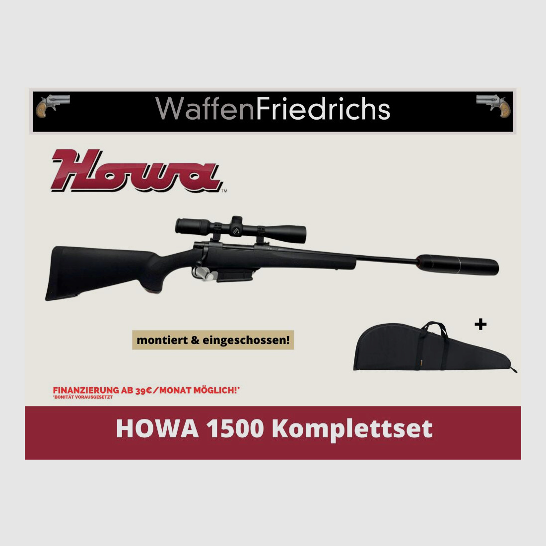 HOWA 1500 Komplettset - Waffen Friedrichs