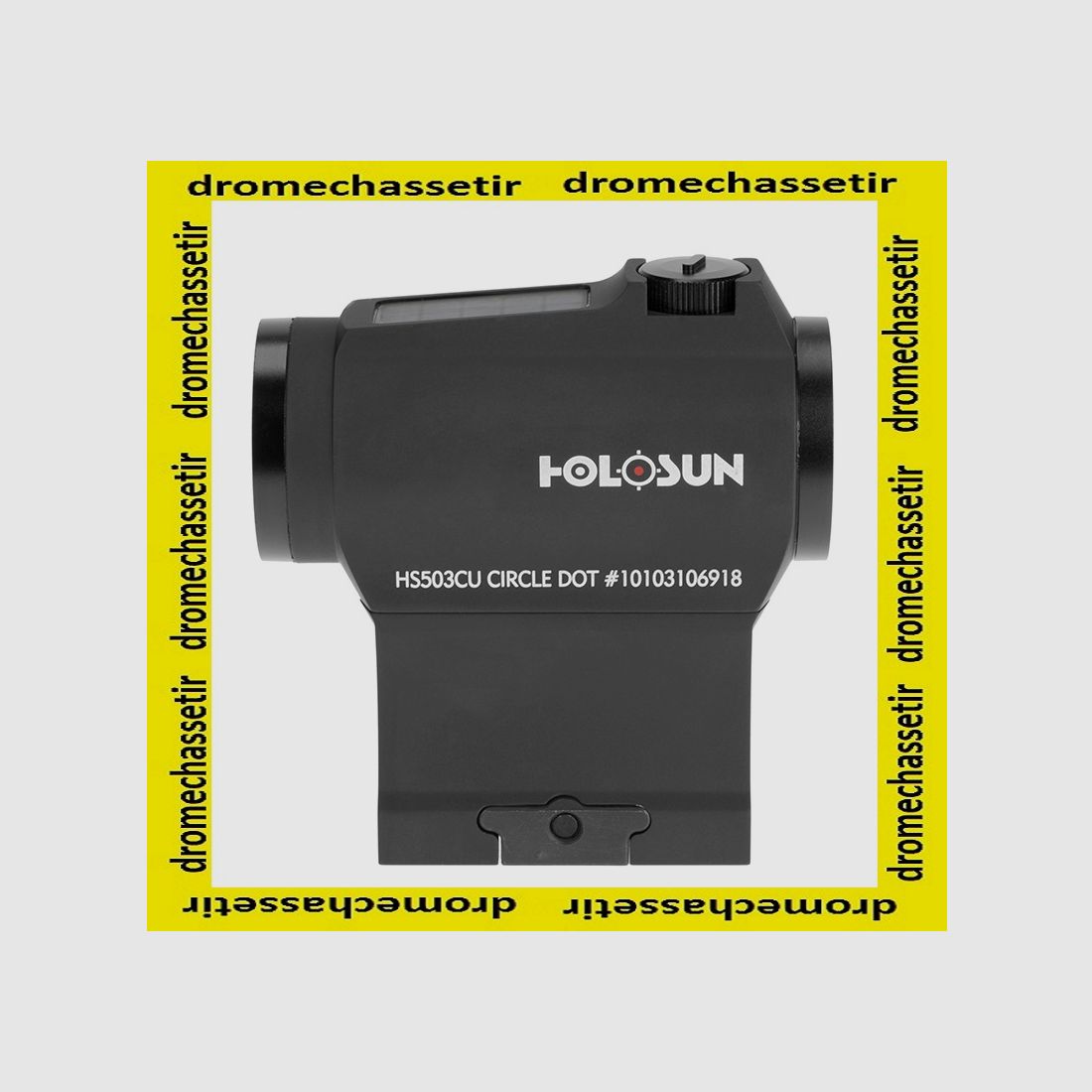 Point rouge compact Holosun HS503CU, circle dot avec montage picatinny, panneau solaire, image 3 sur 4