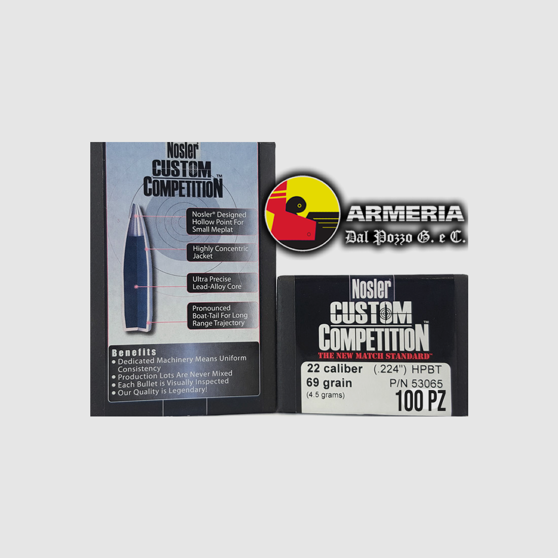 NOSLER COMPETITION 224″ 69 GR HPBT