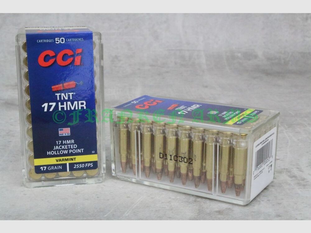 CCI .17HMR TNT 17gr. 1,1g 50Stück Staffelpreise