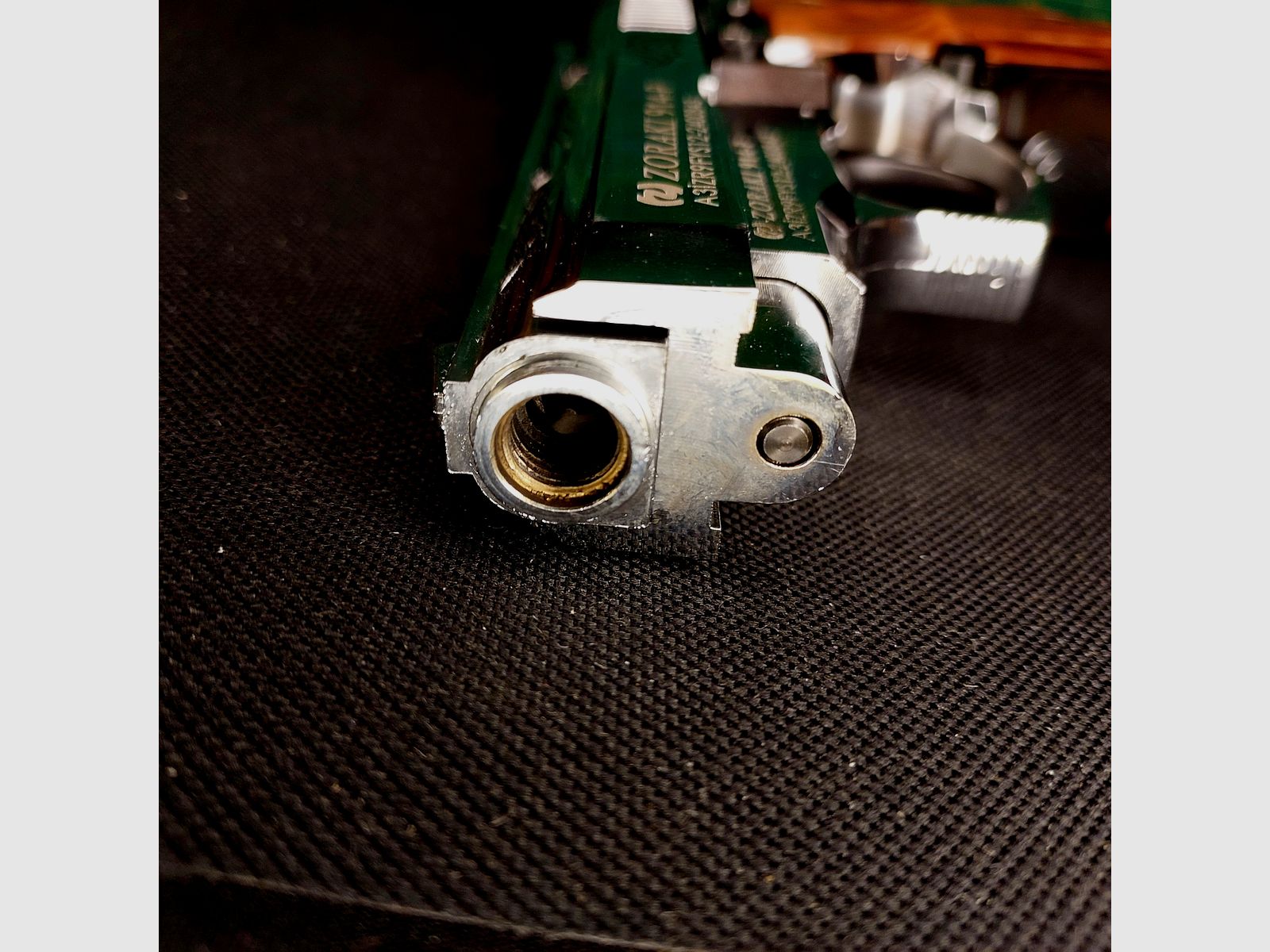 Zoraki 914-P chrome gravé aspect bois 9 mm P.A.K. PTB 1070 – like new avec mallette, image 5 sur 8