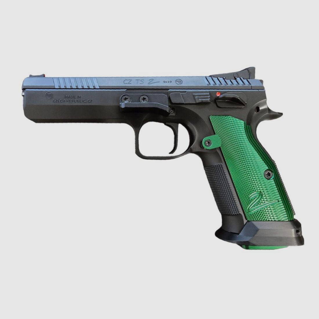 Pistola CZ TS 2 Racing Green pistola semi-automatica, 9mm Luger disponibile immediatamente +20€ spedizione nazionale RRP: 2629€
