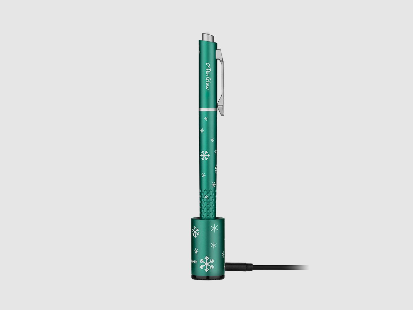 Pen met LED-zaklamp + groene laser O’PEN GLOW Olight groen, afbeelding 26 van 28