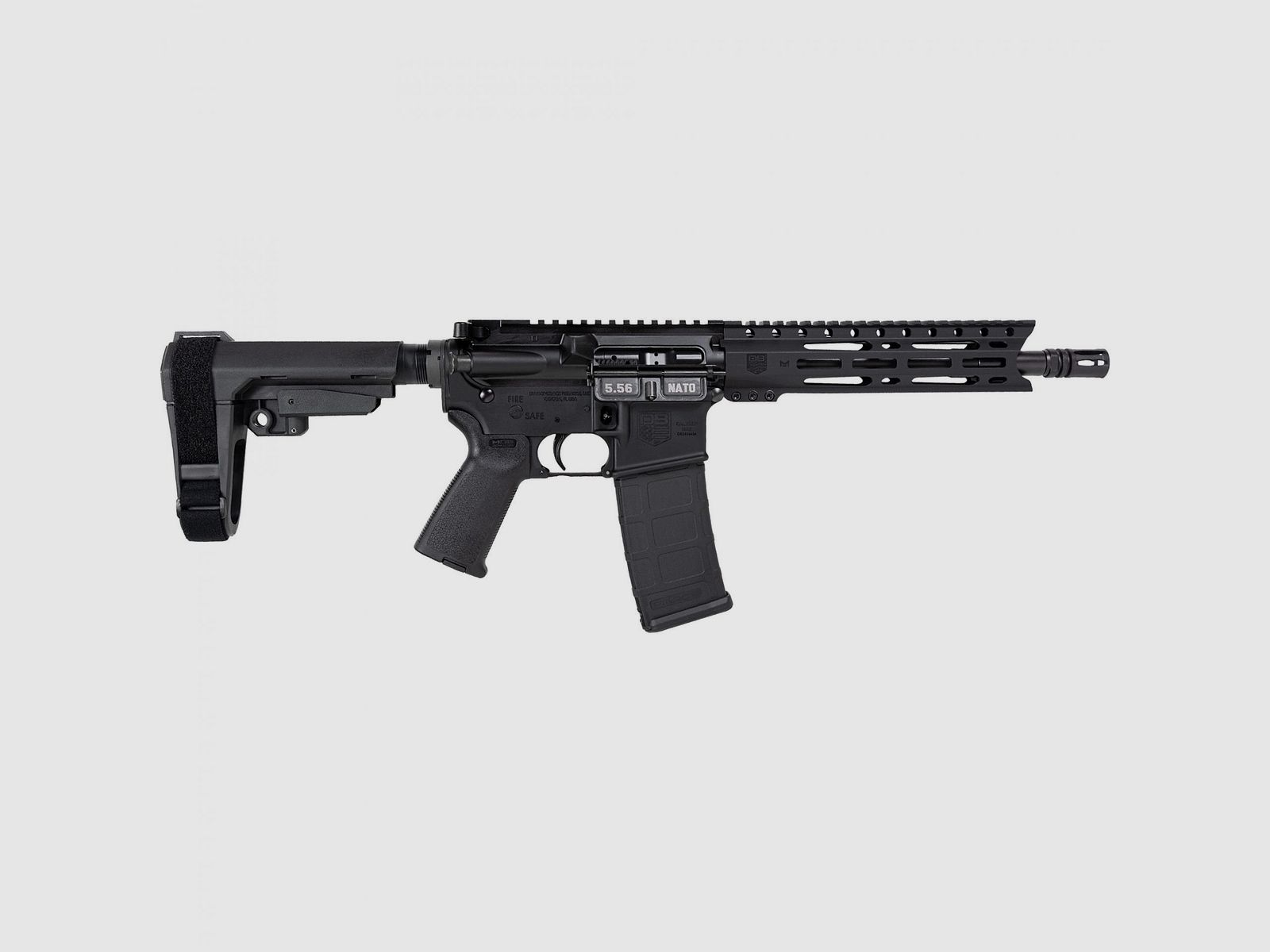 Pistola semiautomatica DIAMONDBACK DB15 PCML 10SB3 cal. 5,56 mm NATO/.223 Rem., con caricatore da 10 colpi, canna da 254 mm / 10"