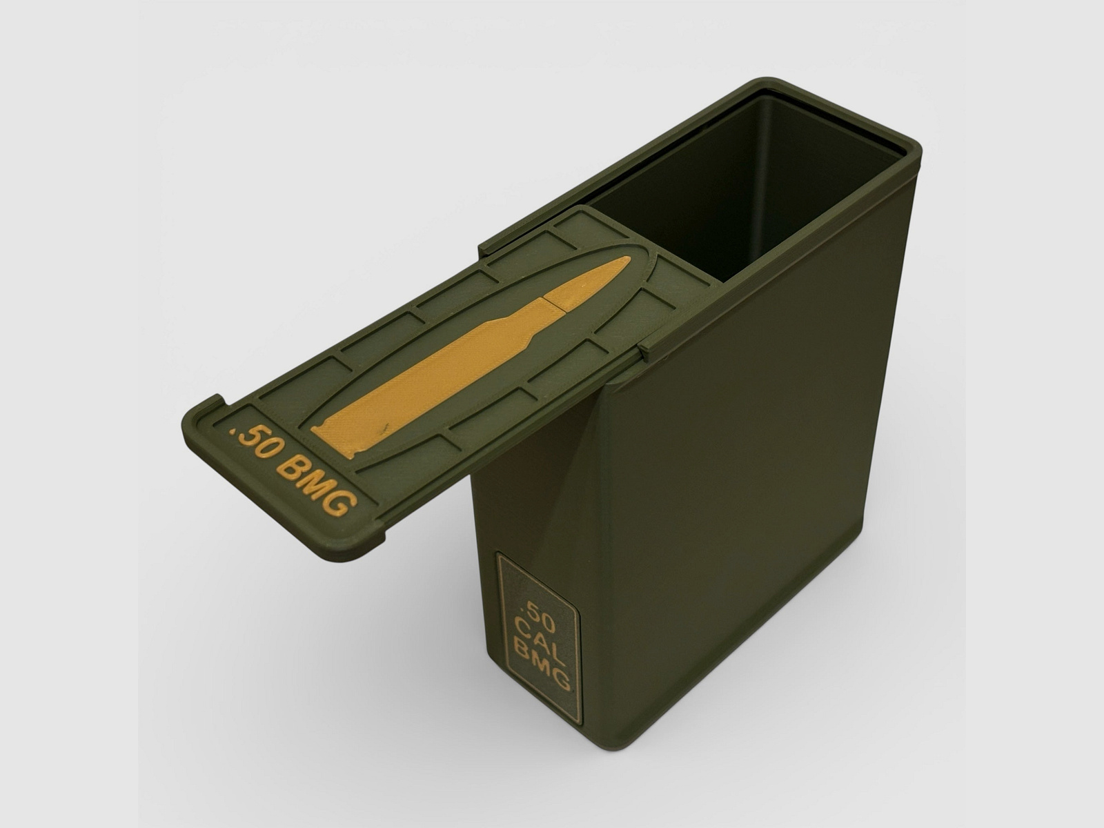 Coconut Innovations Ammunition Box / .50 BMG / 'Sliding Lid' / Cartridge Box, Ammo Box