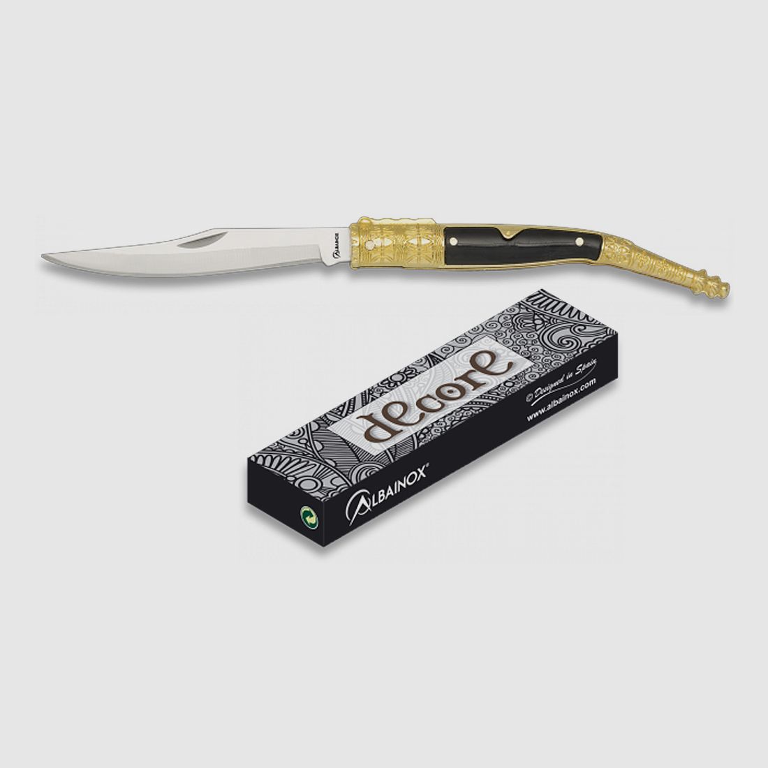 Navaja schlankes spanisches Taschenmesser sw2 8,8cm Klinge, Geschenk Box