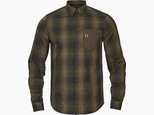 Härkila Akkan Overhemd – Willow green / shadow brown