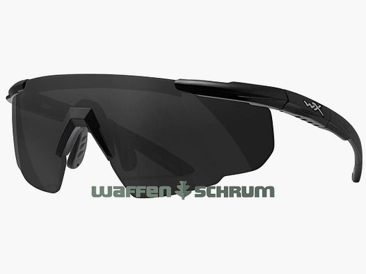 Lunettes de tir Wiley X Saber Advanced: gris: noir mat