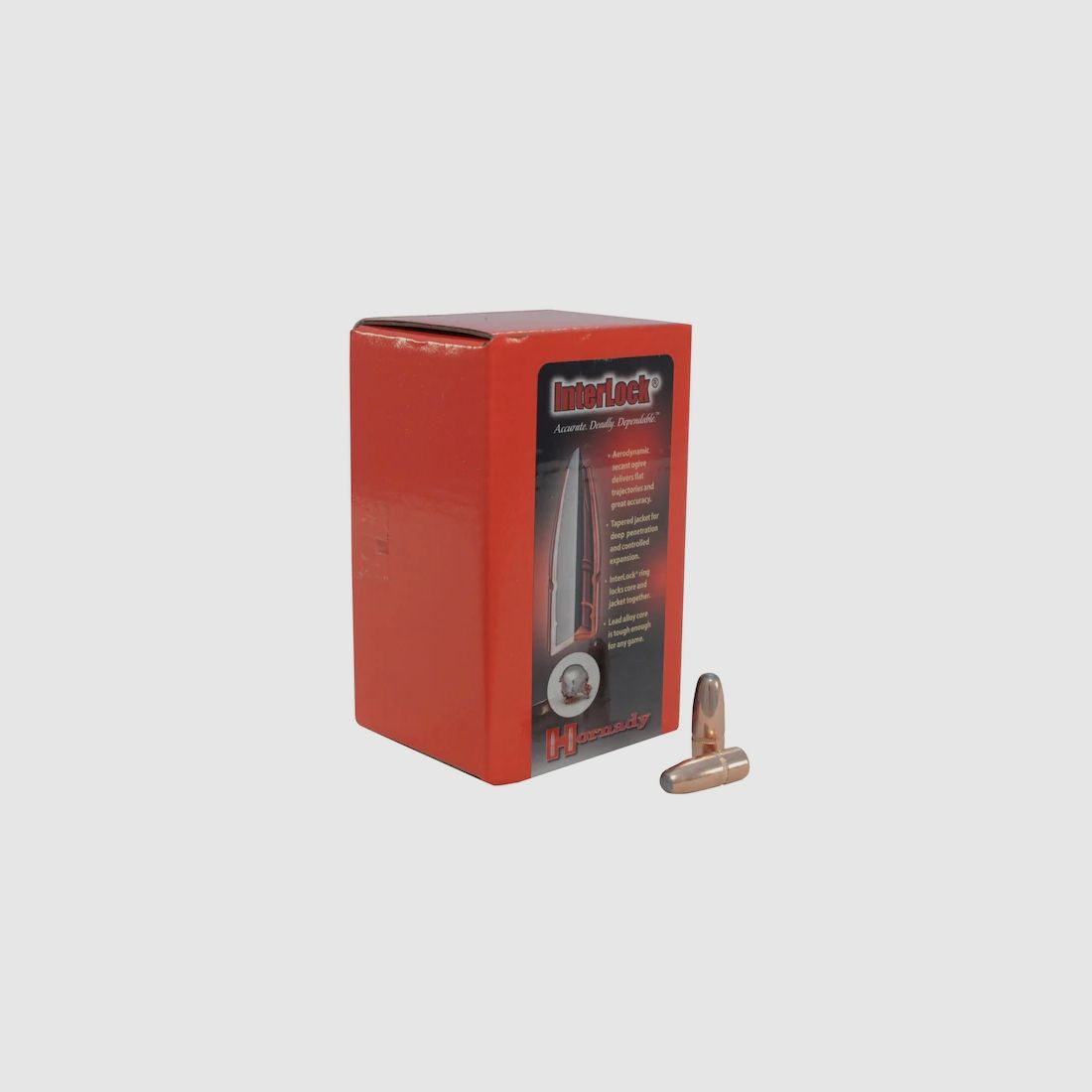 Balle Hornady 8mm/.323 INTERLOCK RN 170GR 100 pièces