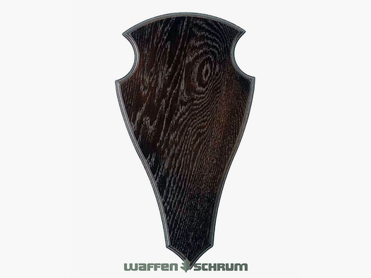 Eurohunt Geweihbrett 45x24cm Eiche - Dunkel - Spitz