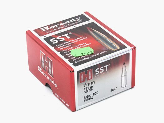 Balas de rifle, Hornady .284 SST, 162gr, 100 uds, 7x64