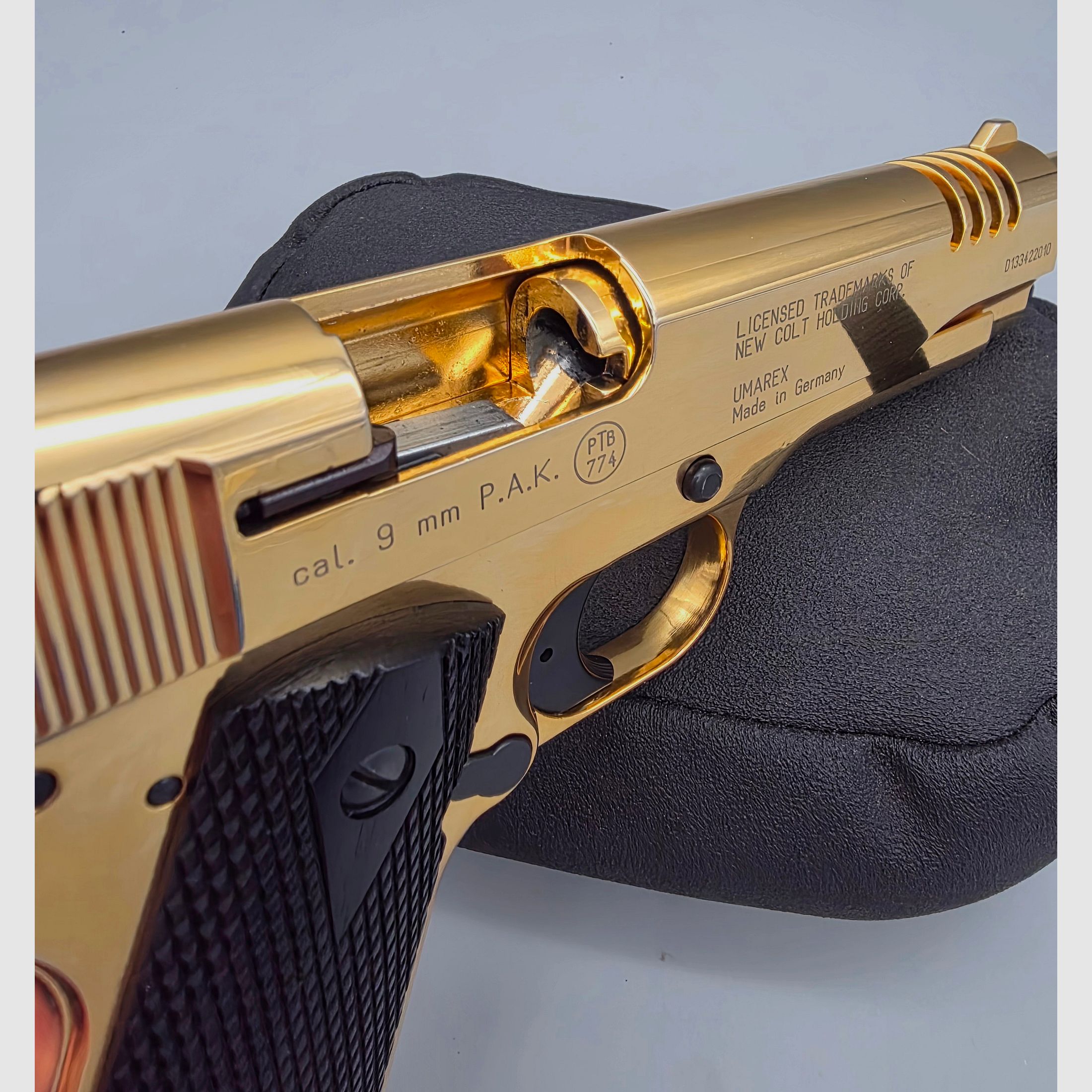Colt 1911 A1 GRE Gold Rush Edition Umarex 9mm PAK nicht mehr im Handel erhältlich fast wie Neu ! SRS Schreckschuss