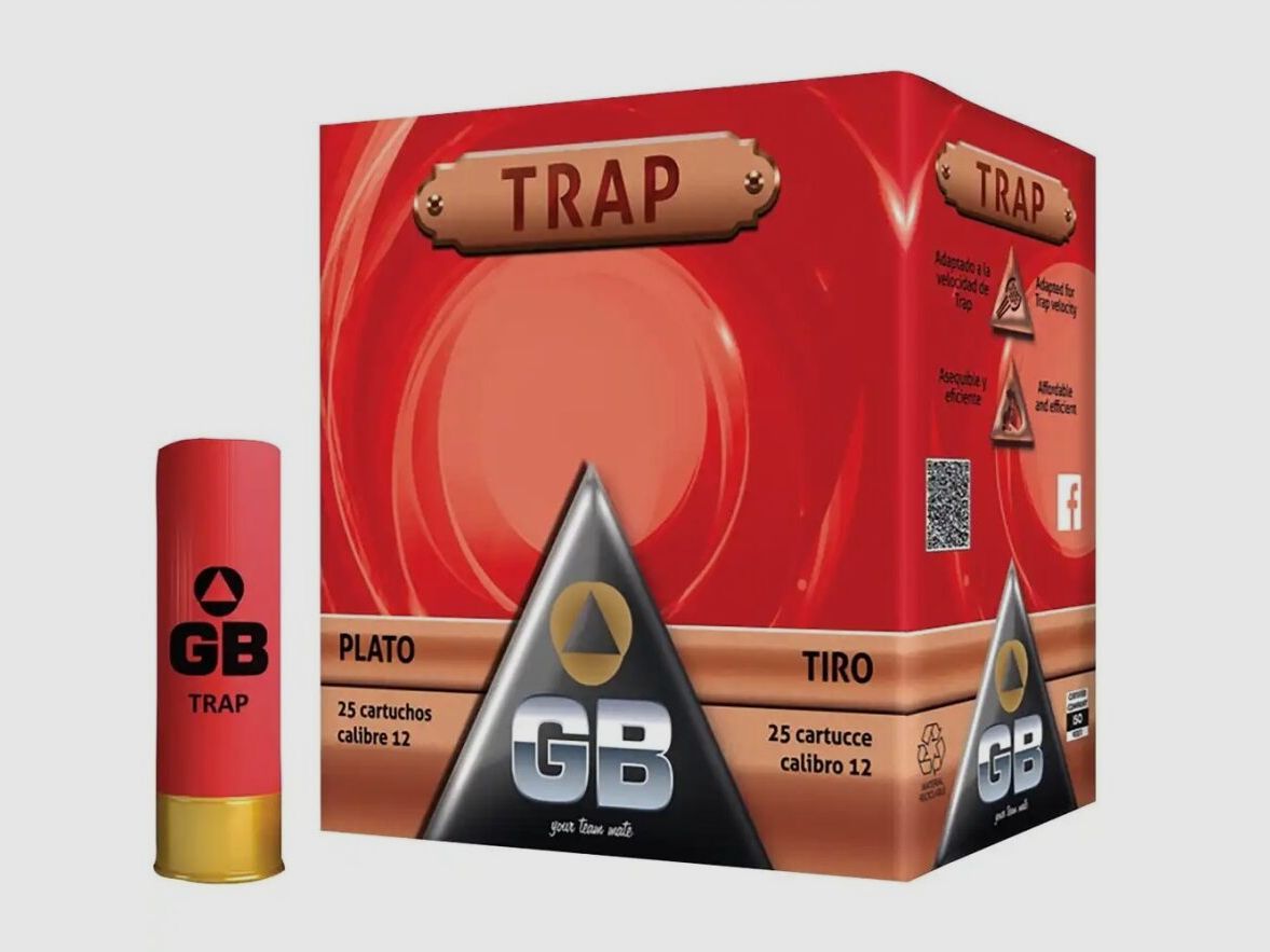 GB Training Trap 2,4 mm 24g 250 colpi pallini di piombo No.7 1/2