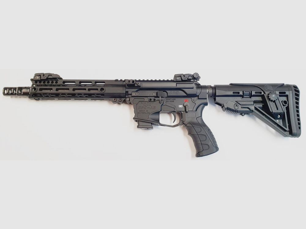 GWMH AG Selbstladebüchse GWMH SPC-HUNTER A5 10" (SWISS PISTOL CARBINE) BLACK Kal.9x19 AR15 Glock Magazi