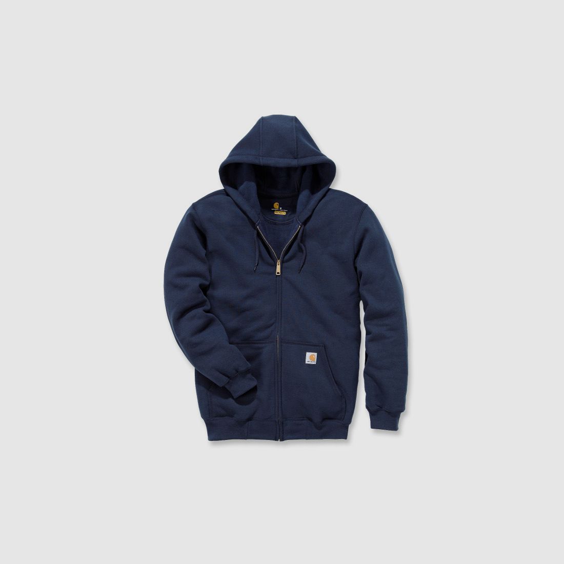 Carhartt Midweight Hooded Zip Front Sweatshirt Heather Grey XL
