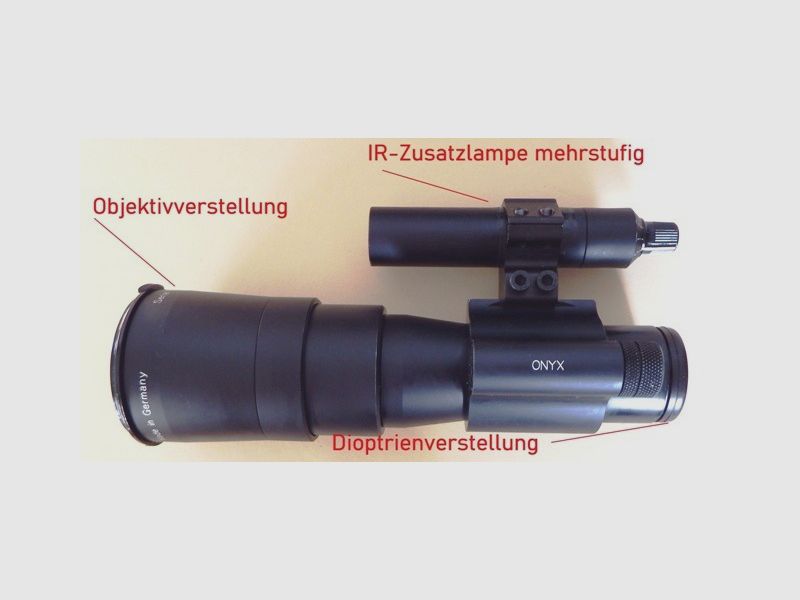 Jahnke appareil de vision nocturne DJ-8 Onyx tube d'image haute performance 7,5x56 en excellent état