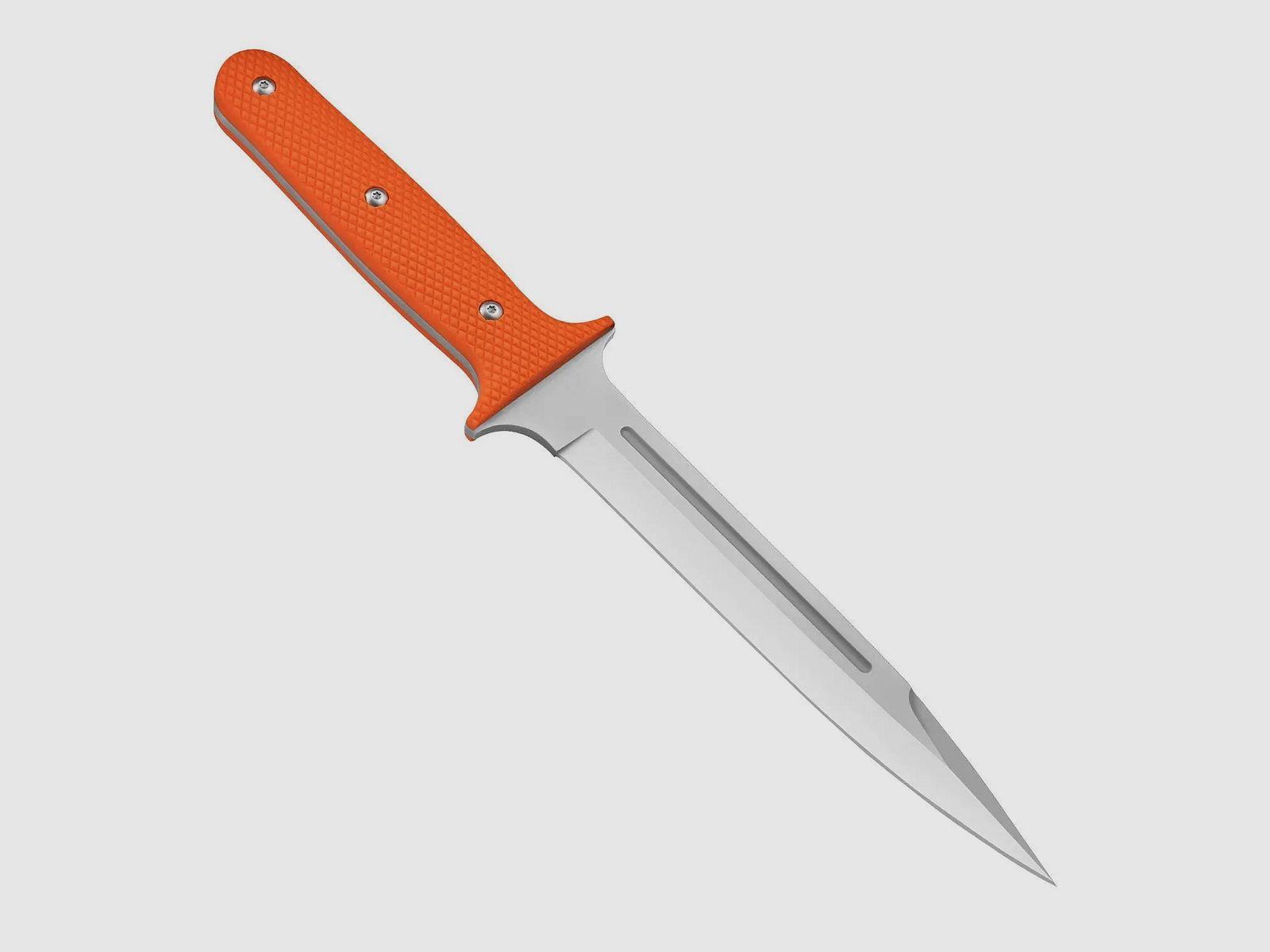 PUMA XP varkenssticker 13, afvangmes, oranje G10 met visleer, Kydex schede, afbeelding 2 van 6