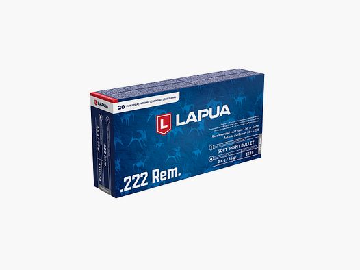 Lapua	 SP 3,6g / 55gr 20 Schusss .222Rem