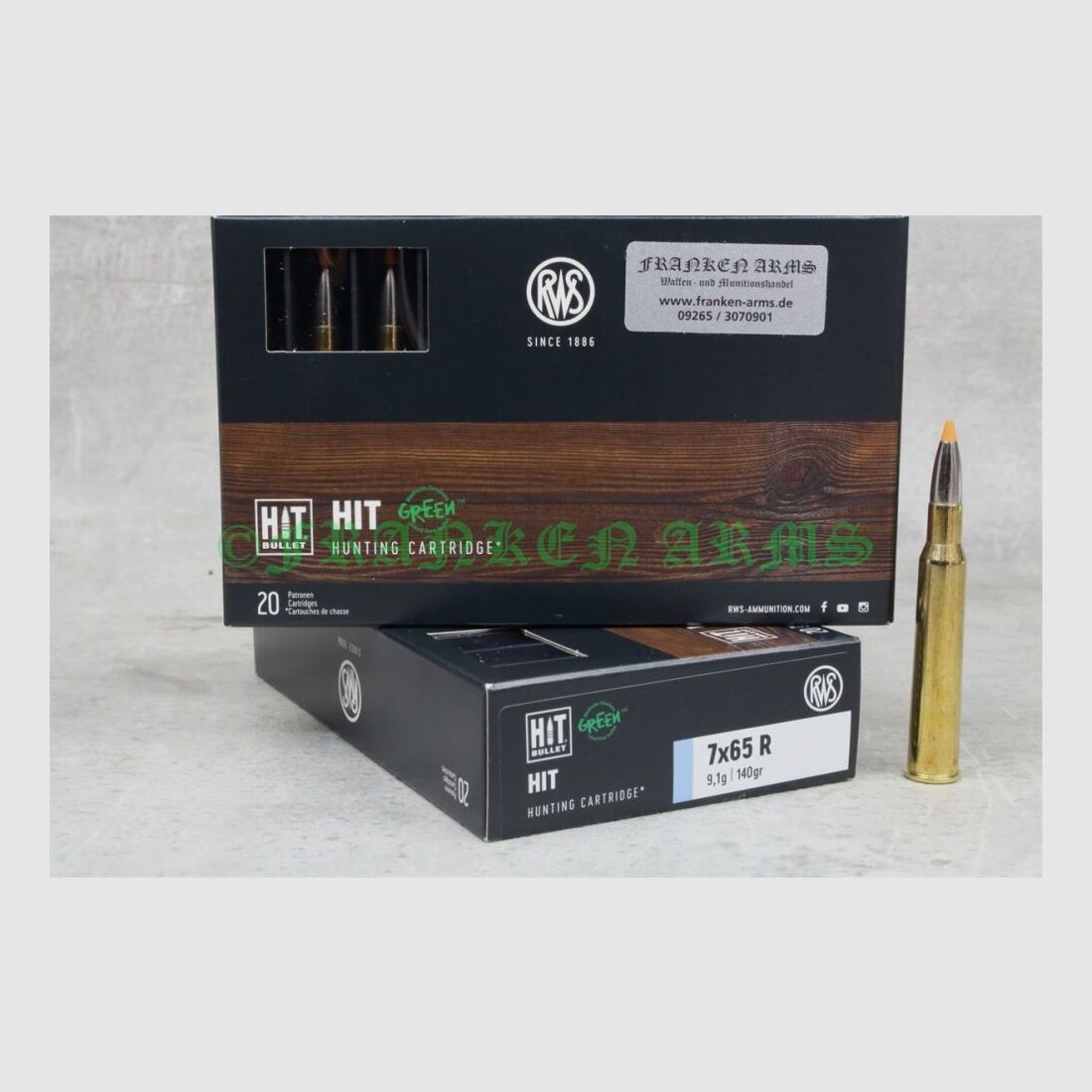 RWS HIT 7x65R 140gr. 9.1g 20 pieces quantity discounts