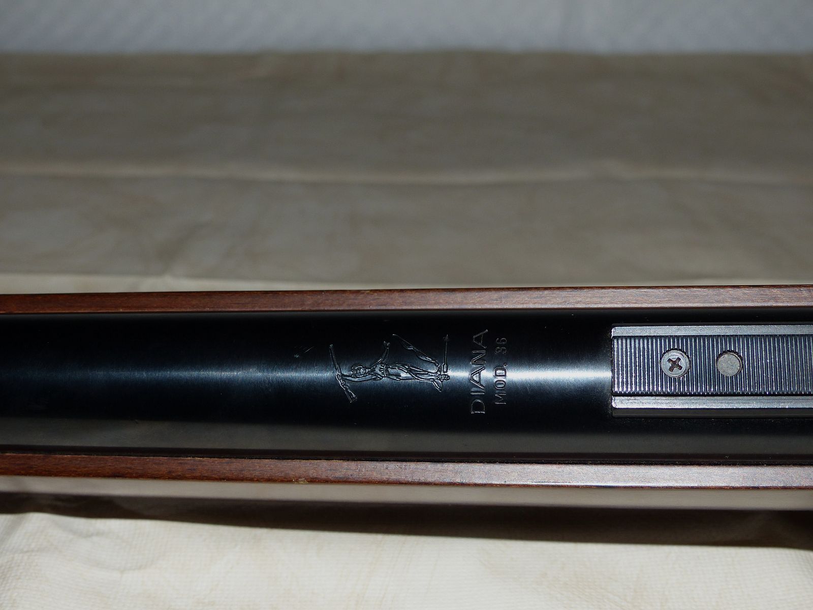 Fusil à air comprimé Diana Mod. 36 avec F, sécurité et dioptre 1991 comme neuf vintage