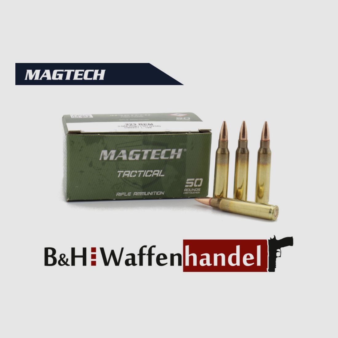 Magtech 1000 Schuss .223 Rem. 55gr. / 3,56g Tactical FMJ