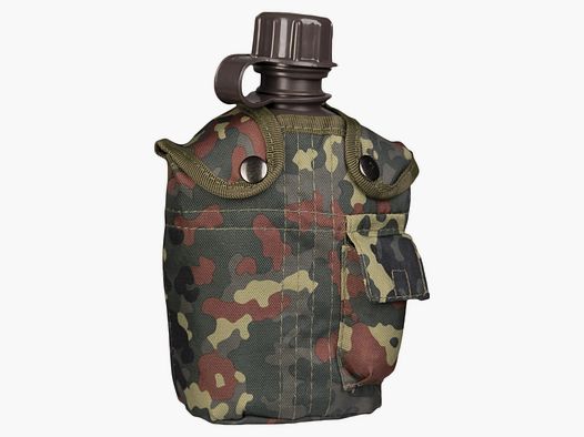 Mil-Tec Mil-Tec US Feldflasche 1 L Import mit Hülle flecktarn