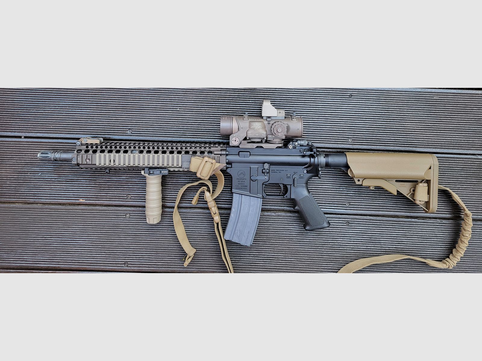 M4A1 Sopmod Block 2 Daniel Defense KAC .223 14,5" Projekt karabinu Klong