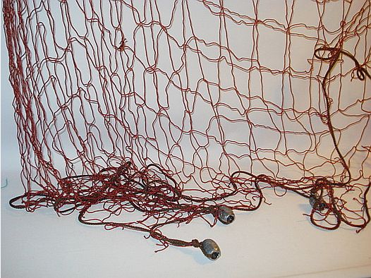 Fox catching net (explosion net) - with lead weights at the corners