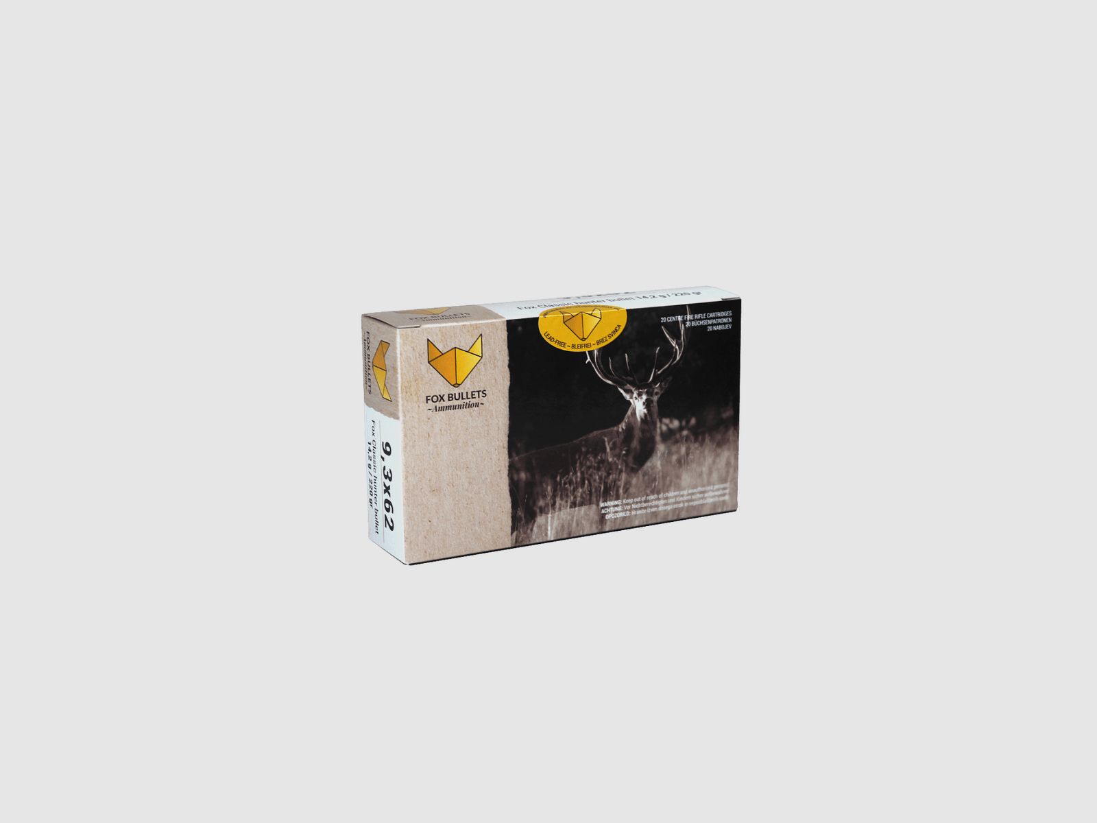 Fox Munition Kal. 9,3x62 - 220gr 20Stk, Bild 1 von 7