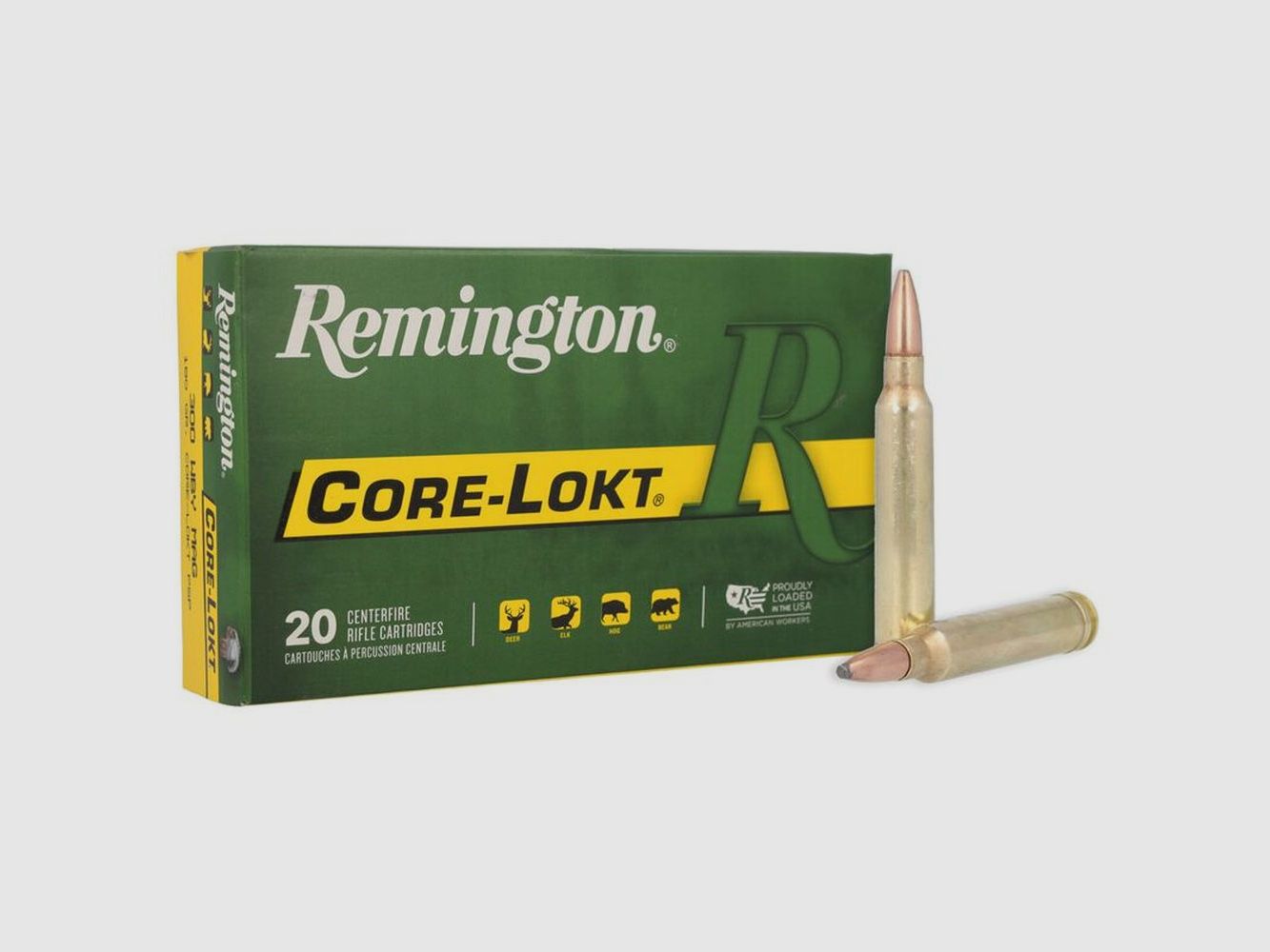 Remington cartouche de chasse .300WinMag, PSP CoreLokt 180 VE20