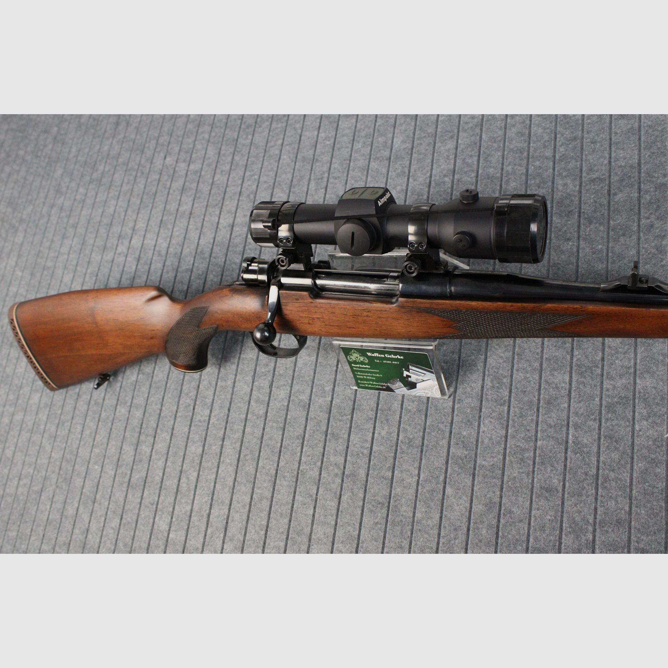 Akah 98er (Mauser) .30-06SPR. Aimpoint Hunter, Timney