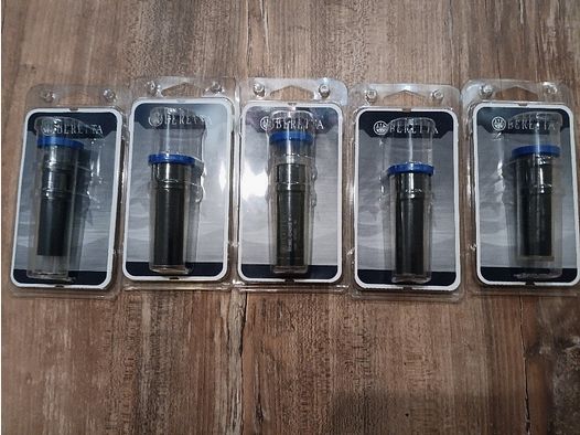 5 Stück original BERETTA MC-12 Black Edition +20mm Chokes (XF,LF,IM,M,IC) Guter Gebrauchtzustand!