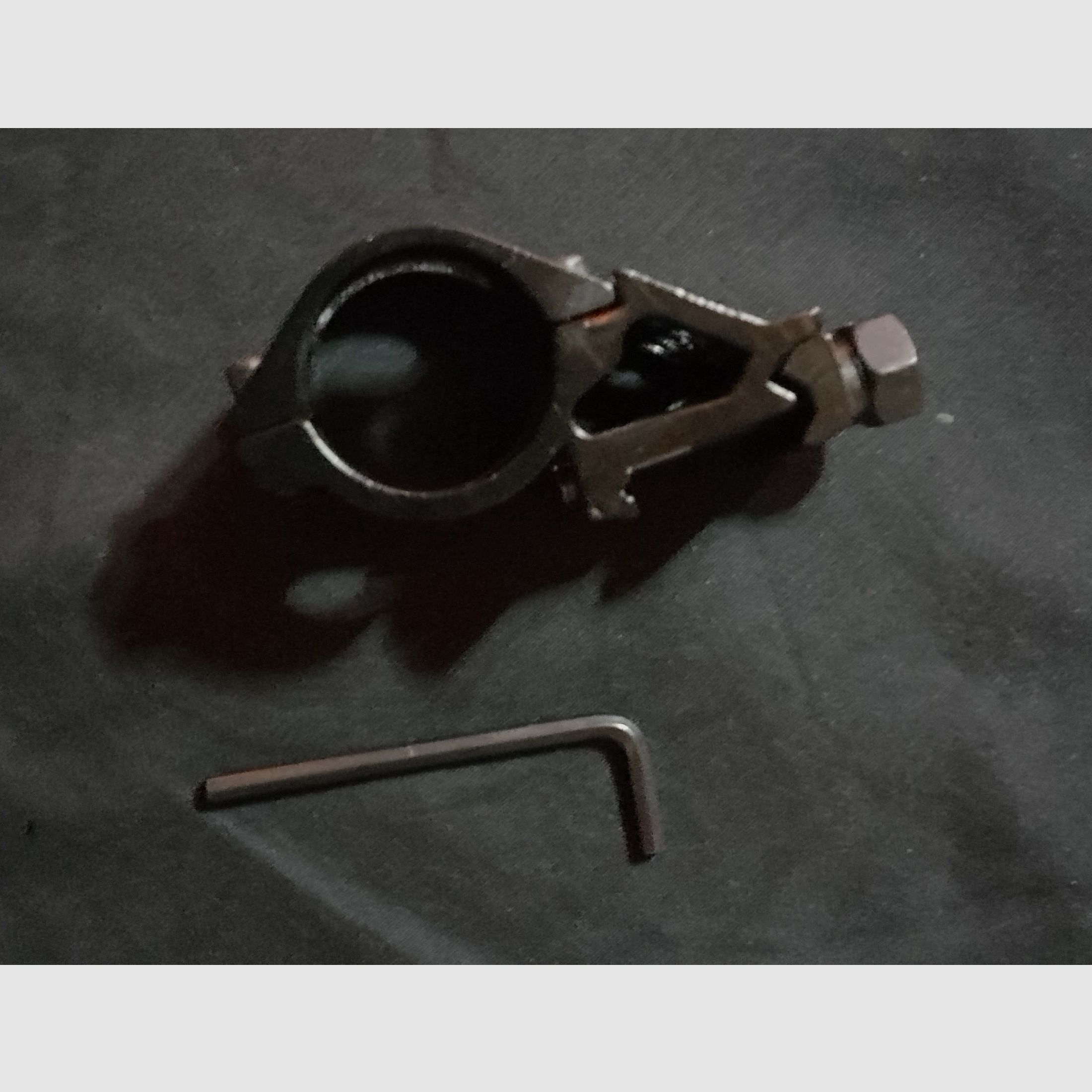 Zielfernrohr Picatinny Befestigung Montage Schnellspanner Taschenlampe 25,4mm 45° grad