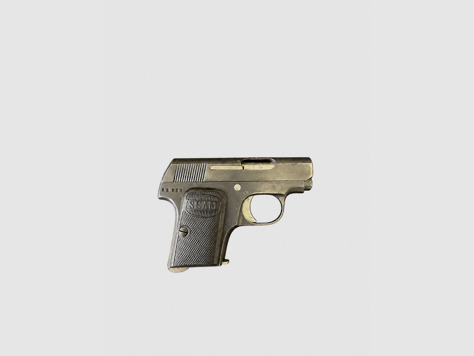 Pistolet de poche SEAM – 6.35 Browning – Occasion dans étui en plastique, image 2 sur 4