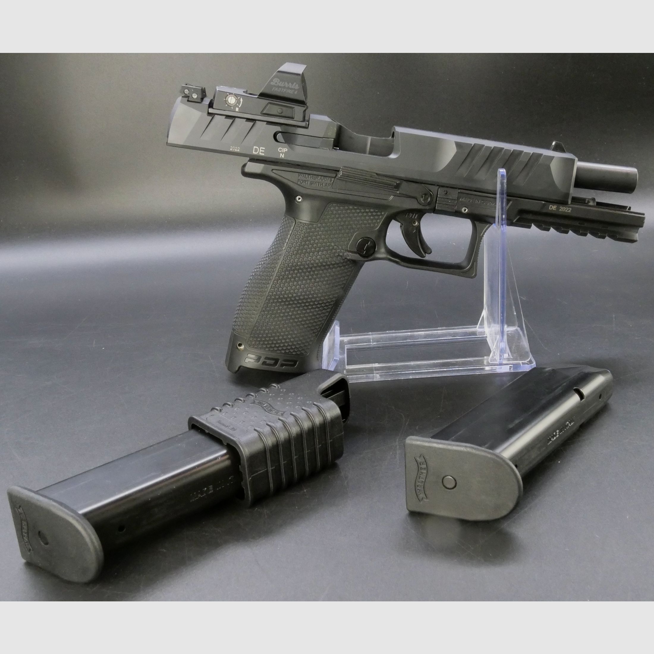 Gebrauchtwaffe WALTHER PDP FS 5.0´" 18R 9x19 OR INT Pistole 9mm Luger OHNE Burris Fast Fire IV