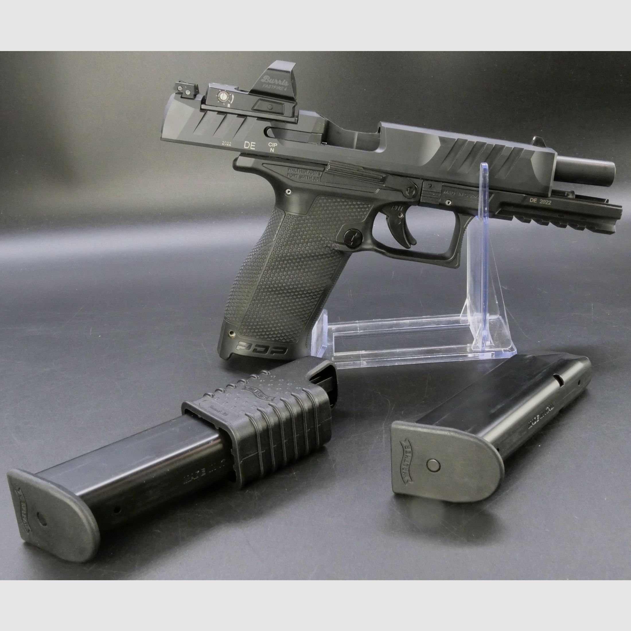 Gebrauchtwaffe WALTHER PDP FS 5.0´" 18R 9x19 OR INT Pistole 9mm Luger OHNE Burris Fast Fire IV