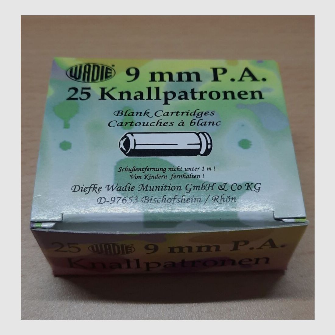 Wadie 9 mm P.A. knalpatronen