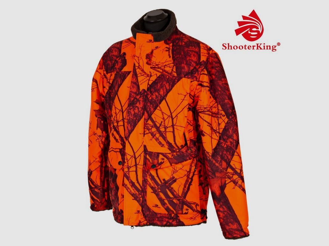 Shooterking Herren Jacke Dawn 2.0 wendbar Grün / Mossy Oak Blaze Camo