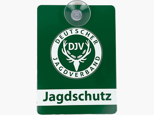 DJV-Autoschild "Jagdschutz" (Aluminium)
