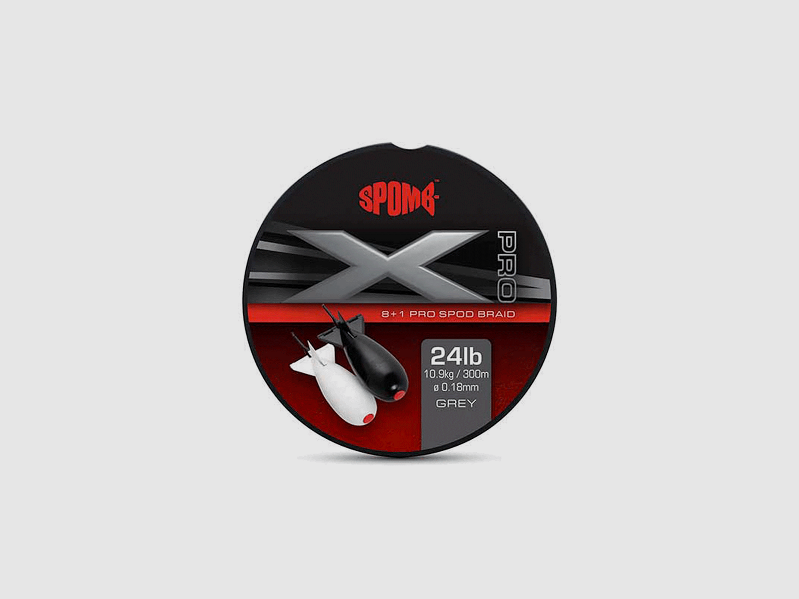 SPOMB – X 8+1 PRO SPOD BRAID GRIS 24lb 10.9kg / 300m Ø0.18mm, imagen 1 de 4