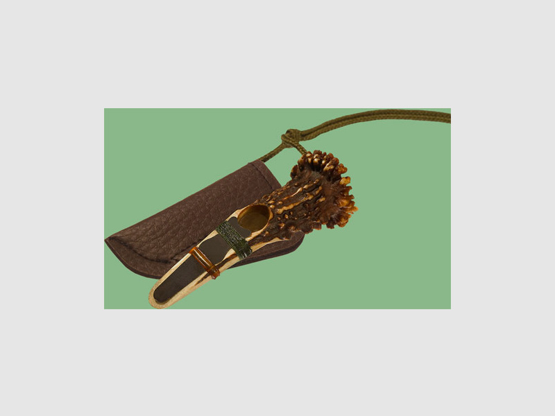 Original Rottumtaler Rehblatter Mod. 1 Rehstange mit Rose