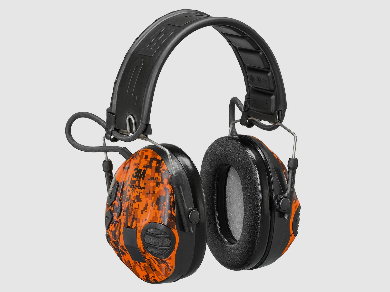 3M™ Peltor™ SportTac™ orange/grün Digital-Camo