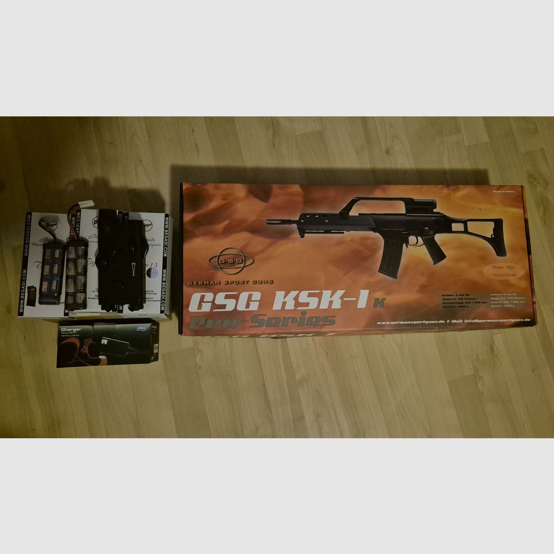 GSG KSK-1K Airsoft G36 <0.5 Joule including magazine, batteries, charger