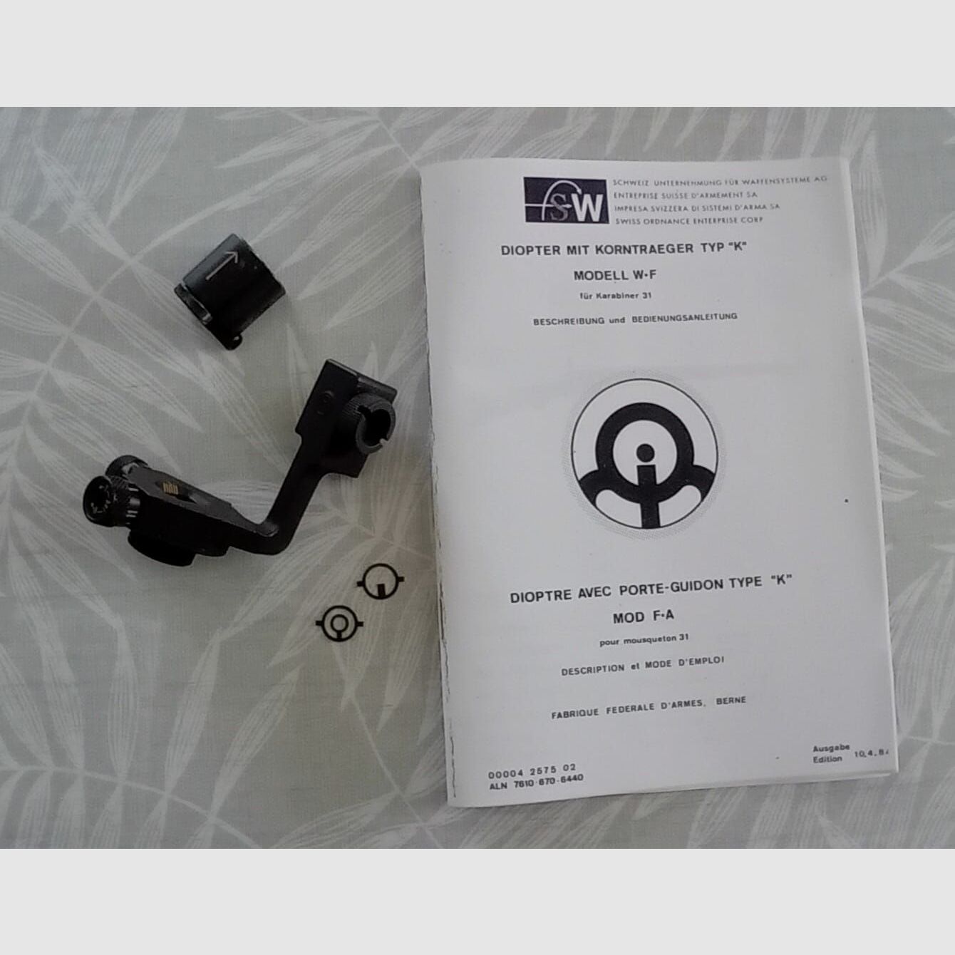 W & F Diopter für Schweizer K31