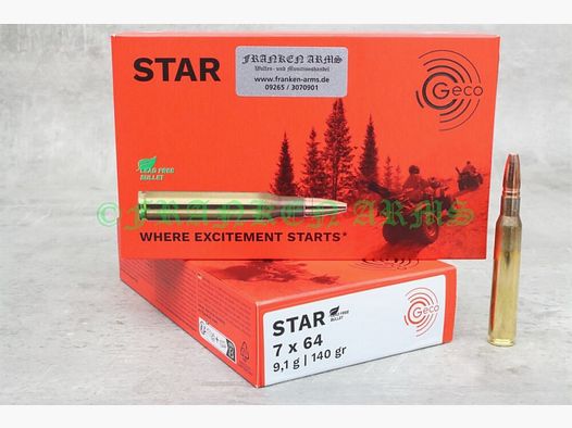 GECO Star 7x64 140gr. 9,1g 20 piezas precios por cantidad