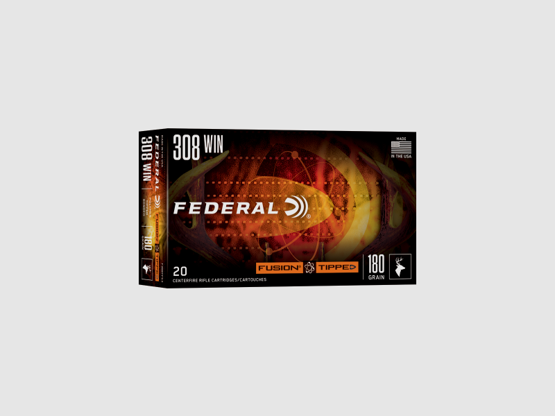 Federal Büchsenmunition .308 Win. 11,70 g / 180 gr Tipped Fusion