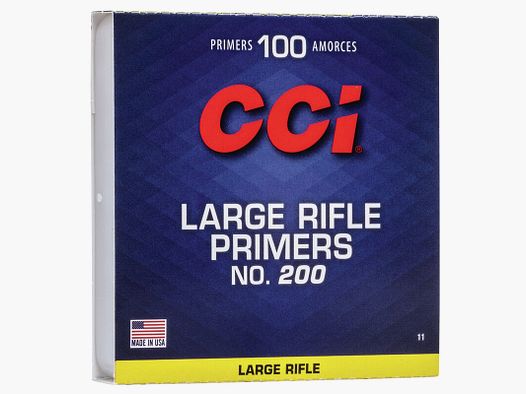 CCI 200 Large Rifle Primers – 100 Pack