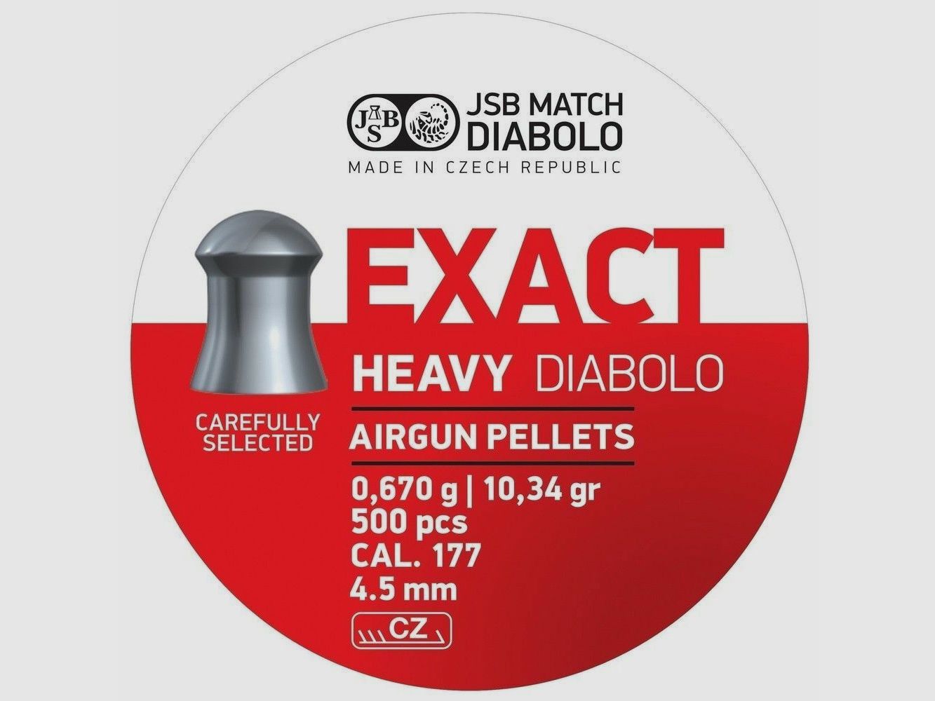 JSB Diabolos Exact Heavy Cal. 4,52 mm / 0,670g / 500 pcs.