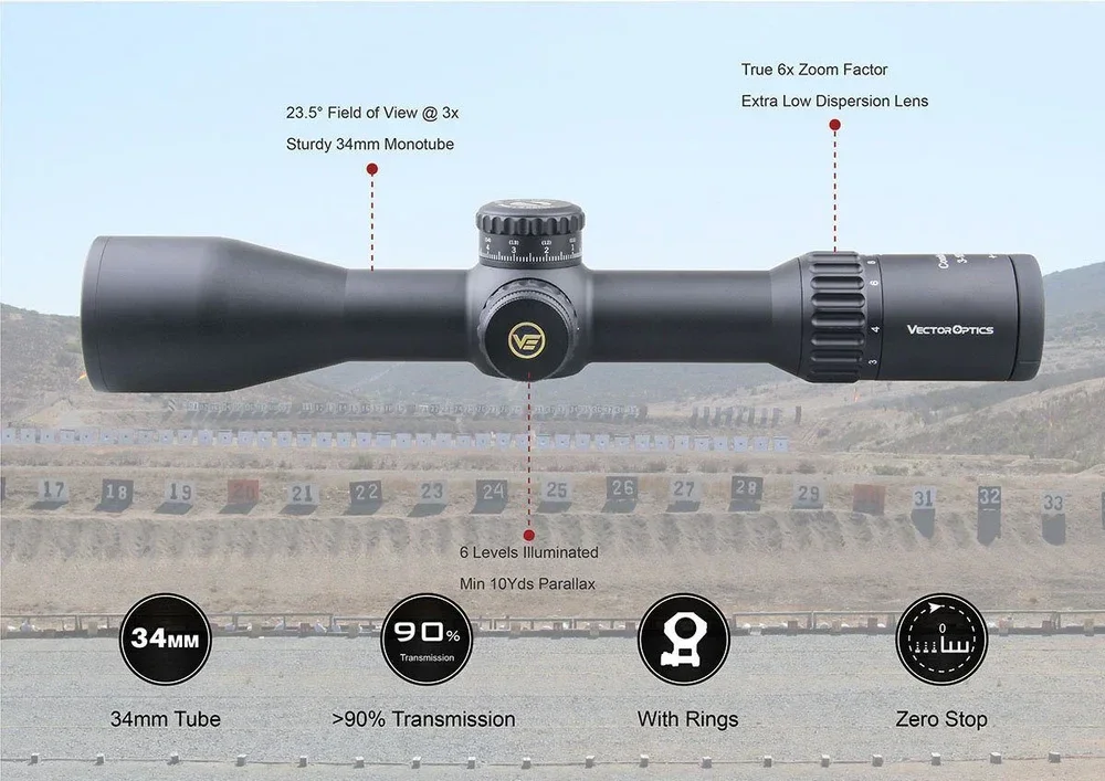 Vector Optics SCFF-28 Continental x6 3-18x50FFP VCT-34