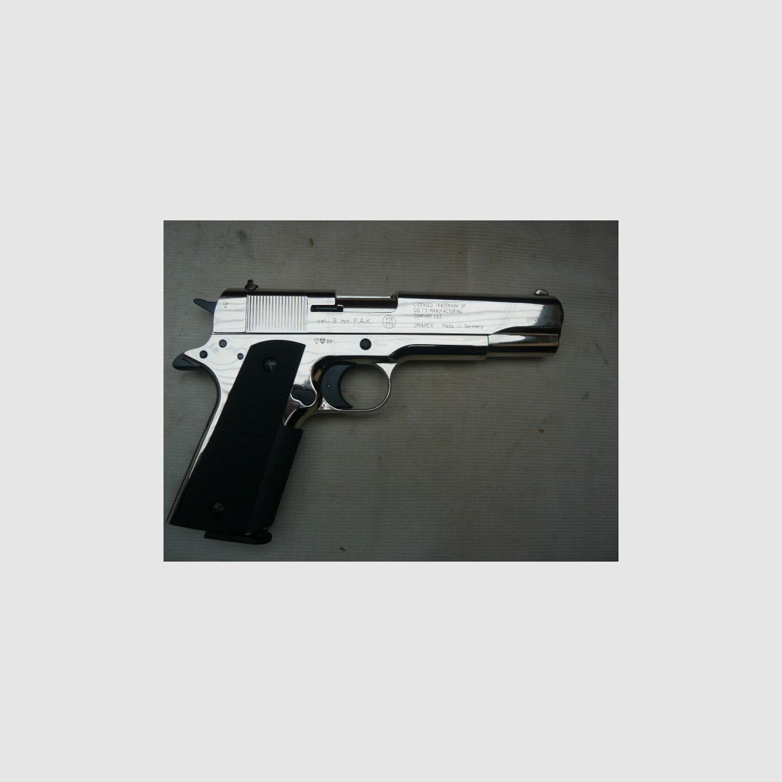 Colt Government 1911 A1 caliber 9mm PAK chrome-plated